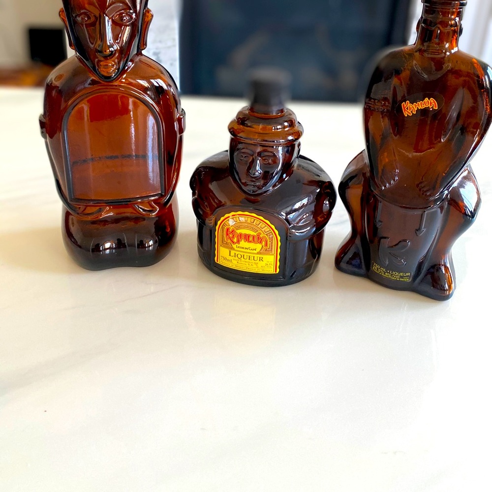 Empty Kahlua Bottles